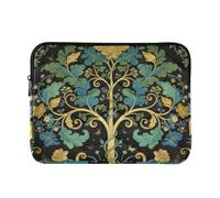 Laptop Sleeve Case 15-16 Inch Polyester Laptop Sleeves William Morris Green Life Tree Notebook Computer Pocket for Travel Business