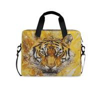 Laptop Sleeve Case 15-16 Inch Portable Computer Case Mighty Animal Realistic Style Yellow Bag with Zipper for Men Women