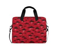 Laptop Sleeve Case 15-16 Inch Portable Computer Cases for Laptop Ocean Thunder Red Computer Case with Zipper for Men Women