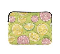 Laptop Sleeve Case 15-16 Inch Portable Laptop Carrying Case with Zipper Yellow Summer Lemon Computer Briefcase with Zipper for Work Journey rifle and co