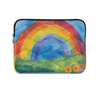 Laptop Sleeve Case 15-16 Inch Soft Lining Laptop Sleeves Rainbow The Rain Computer Sleeve with Zipper for Travel Business