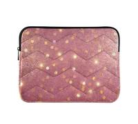 Laptop Sleeve Case 15-16 Inch Soft Lining Sleeve for Laptops Bright Shiny Dreamy Pink Purple Gold