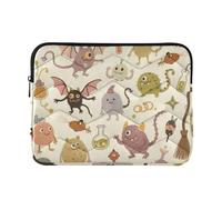 Laptop Sleeve Case 15-16 Inch Soft Sleeve for Laptop Monsters Cute Cartoon Vintage Computer Case for Men Women