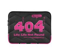 Laptop Sleeve Case 15-16 Inch Stylish Laptop Bag with Zipper 404 Error Life Not Found Computer Sleeve with Zipper for Men Women laptop