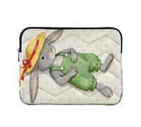 Laptop Sleeve Case 15-16 Inch Stylish Laptop Sleeve Bag Cartoon Grey Bunny Notebook Computer Pocket for Travel Business