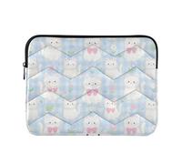 Laptop Sleeve Case 15-16 Inch Thin Computer Bag Cute Cartoon White Cats Tablet Briefcase Carrying Bag for Men Women forro para laptop