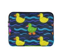 Laptop Sleeve Case 15-16 Inch Thin Laptop Case Cute Animal Colorful Fluorescent Duckling Computer Carrying Bag for Travel Business accesorios para