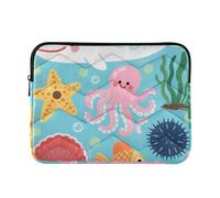 Laptop Sleeve Case 15-16 Inch Thin Sleeve for Laptop Cute White Whale Computer Bag with Zipper for Travel Business forro para laptop