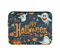 Laptop Sleeve Case 15-16 Inch Water Resistant Laptop Sleeves The Evil Yellow Pumpkin on Halloween Computer Briefcase with Zipper for Work Travel estuche para laptop