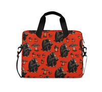 Laptop Sleeve Case 15-16 Inch Waterproof Laptop Case Bag Lazy Carnivore Chimpanzee Shroom Red Computer Briefcase with Zipper for Work Travel