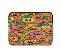 Laptop Sleeve Case 15-16 Inch Waterproof Laptop Storage Bag Pumpkin Doodle Art Computer Case with Zipper for Work Journey case para laptop