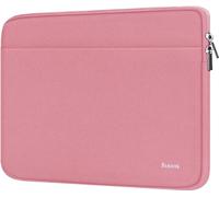 Laptop Sleeve Case, 15.6 inch Computer Bag Shockproof Protective Notebook Case with Accessory Pocket, Briefcase Carrying Laptop Sleeve for 15.6" HP, ASUS, Dell, Lenovo, Acer - Pink