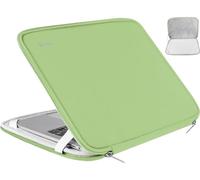 Laptop Sleeve Case 15.6 Inch, Durable Shockproof Protective Cover Flip Case Briefcase Carrying Bag Compatible with 15.6" HP, ASUS, Lenovo, Acer, Notebook, Computer, Light Green