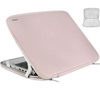 Laptop Sleeve Case 15.6 Inch, Durable Shockproof Protective Cover Flip Case Briefcase Carrying Bag Compatible with 15.6" HP, ASUS, Lenovo, Acer, Notebook, Computer, Ultrabook, Chromebook, Pink