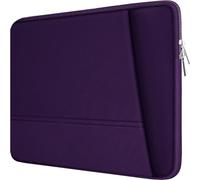 Laptop Sleeve Case 15.6 inch, Sturdy Portable Monitor Computer Laptop Case, Carrying Sleeve Bag 15.6'' with Pockets for MacBook PC Mac HP Lenovo Dell Asus Xbox Switch, Deep Purple