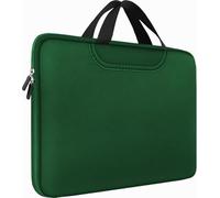 Laptop Sleeve Case 15.6 Inch, Traveling Briefcase Handle Bag & with Extra Pockets, Computer Protective Case Compatible for 15 15.6 inch HP, Dell, Acer, Asus, Dark Green