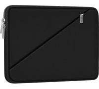 Laptop Sleeve Case 15.6 inch, Traveling Carrying Computer Sleeve Bag with Zippered Pocket, Shockproof Protective Laptop Cover Compatible for Apple Notebook, HP, Dell, Acer, Asus, Lenovo, Black