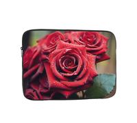 Laptop Sleeve Case 15 inch Shockproof Computer Carrying Bag Beautiful Red Rose Laptop Bag Slim Protective Case