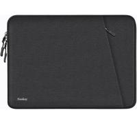 Laptop Sleeve Case 15 inch, Shockproof Protective Computer Cover with Accessories Pocket, Water Resistant Traveling Carrying Laptop Bag Compatible for Dell HP Acer Asus Lenovo, Black
