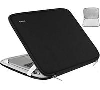 Laptop Sleeve Case 15 inch, Shockproof Protective Flip Cover, Notebook Computer Pocket Bag, Tablet Briefcase Carrying Case for 15"-15.4" HP, ASUS, Acer, Lenovo, Black