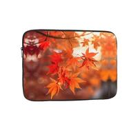 Laptop Sleeve Case 15 inch, Shockproof Protective Laptop Cover Maple Leaves in the Sun Briefcase Portable Carrying Computer Bag