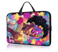 Laptop Sleeve Case 15 Inch, with Handle Computer Shockproof Protective Soft Cover Case,African American Girl