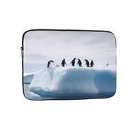 Laptop Sleeve Case 17 inch Shockproof Computer Carrying Bag Penguins on the Iceberg Laptop Bag Slim Protective Case