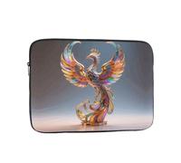 Laptop Sleeve Case 17 inch, Shockproof Protective Laptop Cover Colorful Phoenix Sculpture Briefcase Portable Carrying Computer Bag