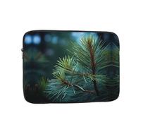 Laptop Sleeve Case 17 inch, Shockproof Protective Laptop Cover Pine Tree Green Needles Briefcase Portable Carrying Computer Bag
