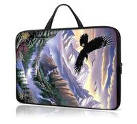 Laptop Sleeve Case 17 Inch, with Handle Computer Shockproof Protective Soft Cover Case,Eagles in The Sky