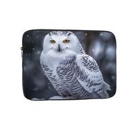 Laptop Sleeve Case Arctic Owl Computer Bag Water Resistant Anti-Scratch Tablet Carrying Case Cover, For Office, Computer, Notebook, 15In