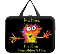 Laptop Sleeve Case Bag 13 inch, Colorful Little Monsters Slim Carrying Case Handbag Travel Laptop Bag for 13 inch MacBook Air M3/M2/Pro M2/ 13" iPad Pro/Air M4/M2 2024