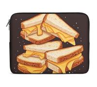 Laptop Sleeve Case Cheese Sandwiches Computer Bag Durable Multi-Color Laptop Pouch, For Travel, Office, Notebook, 15In
