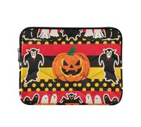 Laptop Sleeve Case Concise Computer Bag 13 Inch 14 Inch Halloween Dracula Stripe Computer Carrying Bag