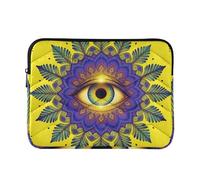 Laptop Sleeve Case Concise Laptop Zipper Case 13 Inch 14 Inch Mandala Art The Evil Eye Tablet Briefcase Carrying Bag