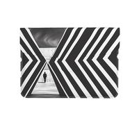 Laptop Sleeve Case Cover MacBook 13 in Laptop Case Microfiber Pu Leather Materia Abstract Characters in The Framework