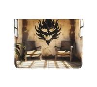 Laptop Sleeve Case Cover MacBook 13 in Laptop Case Microfiber Pu Leather Materia Background of Hell's Fire