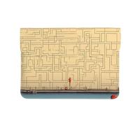 Laptop Sleeve Case Cover MacBook 13 in Laptop Case Microfiber Pu Leather Materia Enter The Maze of Thinking
