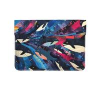 Laptop Sleeve Case Cover MacBook 13 in Laptop Case Microfiber Pu Leather Materia Whale Fall