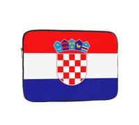 Laptop Sleeve Case for 10 inch Laptop/Tablet Briefcase Carrying Bag, Republic of Croatia Flag Print Protective Laptop Case Bag with Zipper