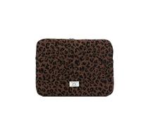 Laptop Sleeve Case, Leopard Print Puffy Quilted Bag for 11/13/15'' MacBook/Air/Pro, Animal Print Notebook Cover