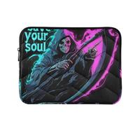 Laptop Sleeve Case Lightweight Laptop Sleeves 13 Inch 14 Inch Skull Save Your Soul Tablet Briefcase Carrying Bag