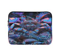 Laptop Sleeve Case Portable Carrying Bag with Zipper 15 Inch 16 Inch Horseshoe Crab Bright Neon Steel Light Blue funda para computadora L