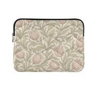 Laptop Sleeve Case Portable Computer Cases for Laptop 13 Inch 14 Inch William Morris Flower Pattern Case Bag with Zipper