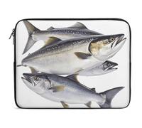 Laptop Sleeve Case Salmon Fish Computer Bag Girls Durable Laptop Cover, For Office, Computer, Notebook, 15In