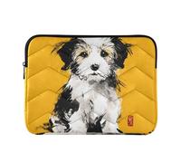 Laptop Sleeve Case Soft Laptop Bag Briefcase 15 Inch 16 Inch Puppy Tradition Chinese Ink Tablet Briefcase Carrying Bag