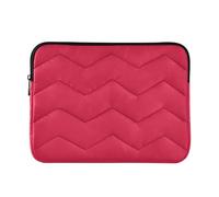 Laptop Sleeve Case Soft Lining Travel Laptop Sleeve Bag 13 Inch 14 Inch Crimson Solid Color Pure Plain Case Bag with Zipper Travel Business