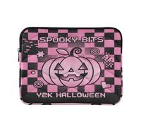 Laptop Sleeve Case Stylish Computer Cases for Laptop 15 Inch 16 Inch Y2k Halloween Pumpkin Pink Black estuche para L