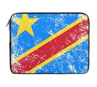 Laptop Sleeve Case The Democratic Republic Of The Congo Computer Briefcase Multi-Color Girls Tablet Carrying Case Cover, For Office, Travel, Notebook, 15In