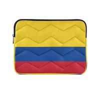 Laptop Sleeve Case Waterproof Laptop Sleeves 13 Inch 14 Inch Colombia Colombian National Flags Blue Red Yellow Case Hard Cover with Zipper Work Journey